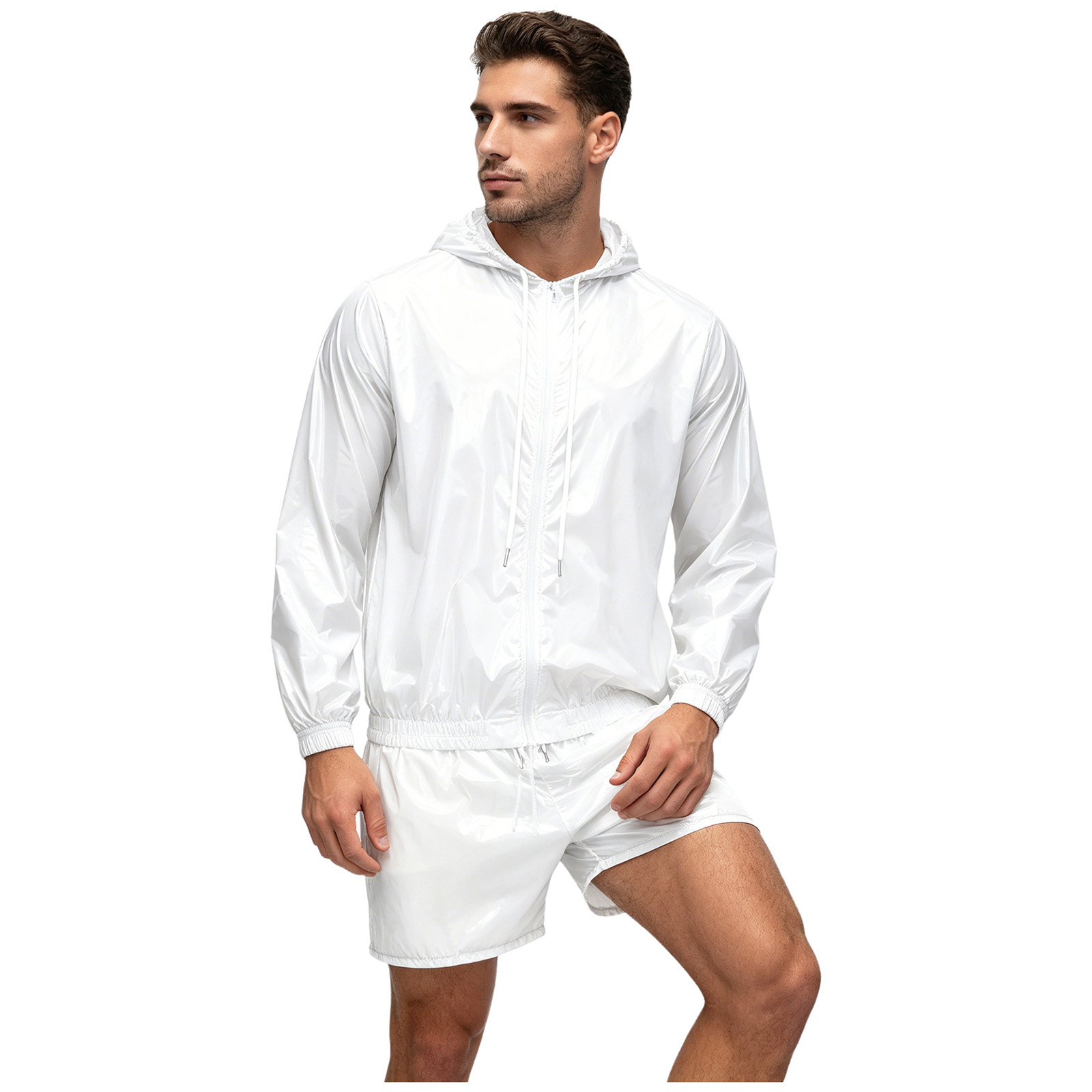 Outdoor Sports Outfit - Conjunto Deportivo Impermeable para Hombre, Chaqueta
