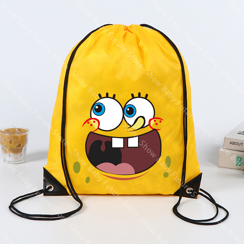 Outdoor Sport Backpack - Bolsa con cordón de Bob Esponja