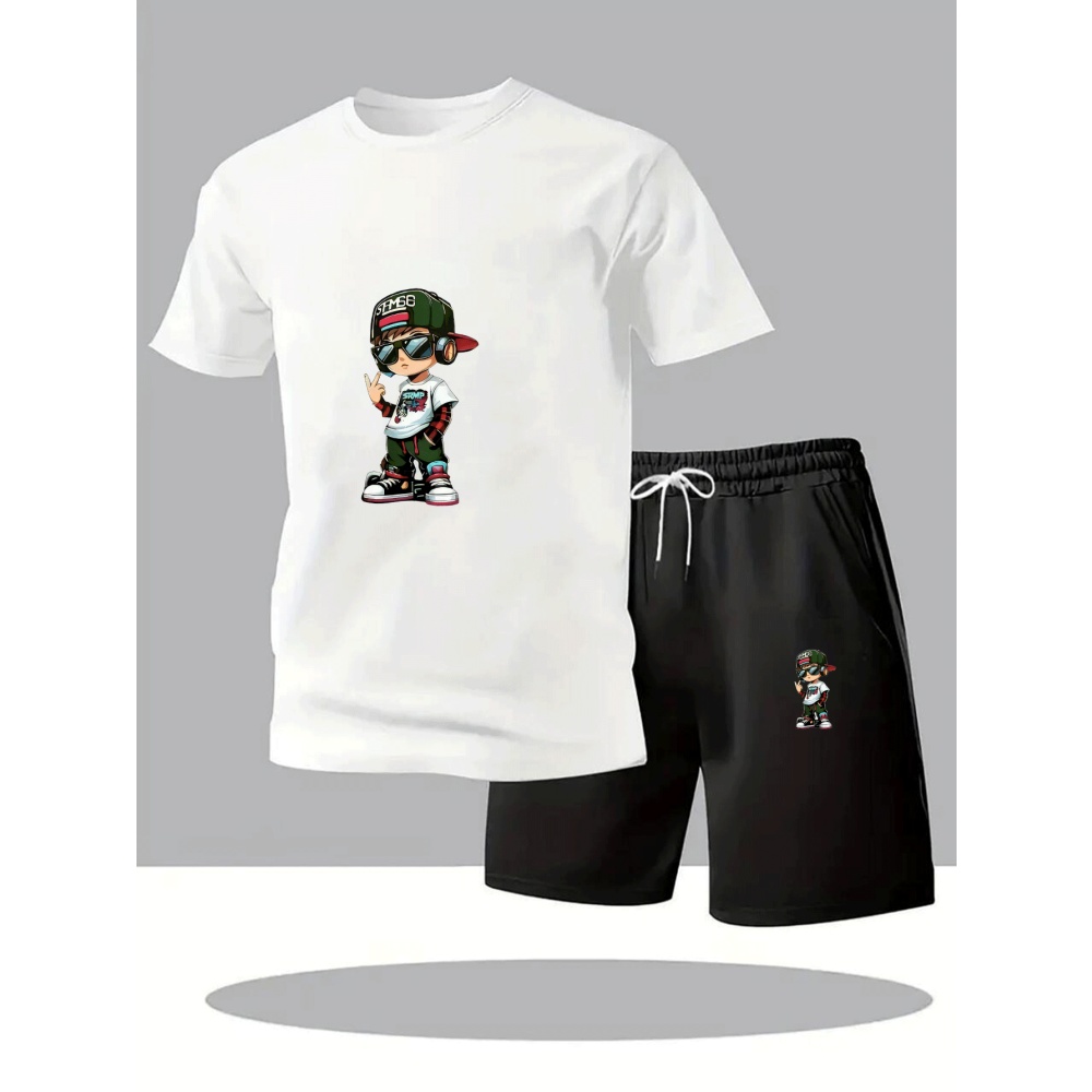 Outdoor Sports Outfit - Conjunto de Camiseta de Manga Corta