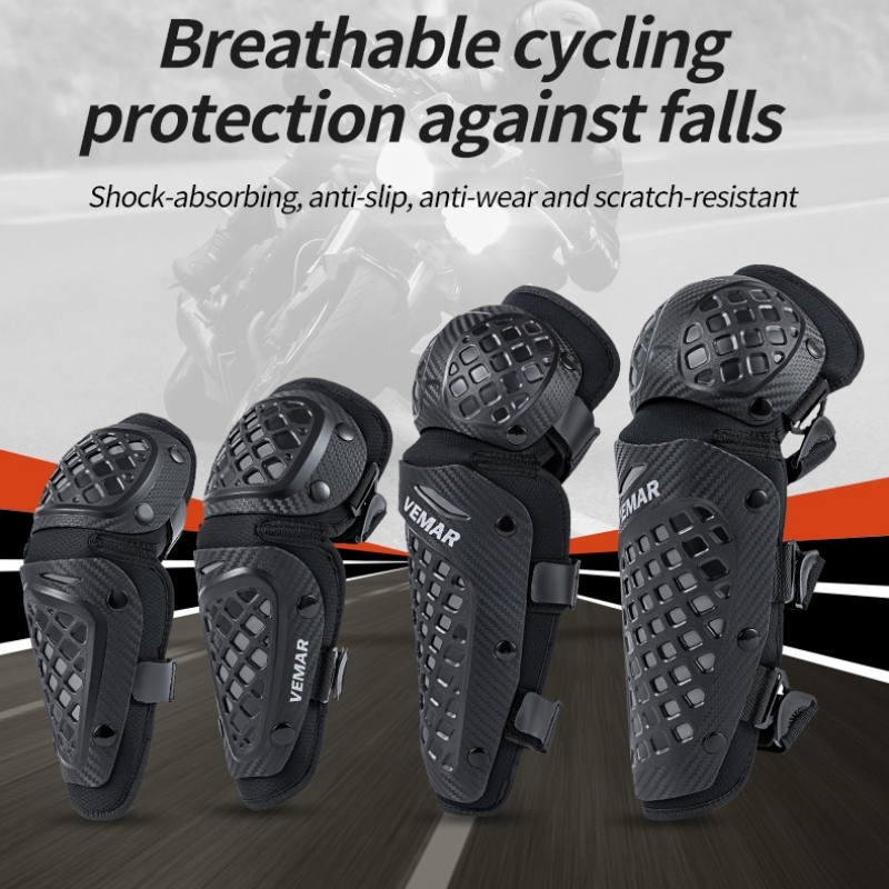 Mtb Elbow Pad - VEMAR - Juego de 4 Protectores