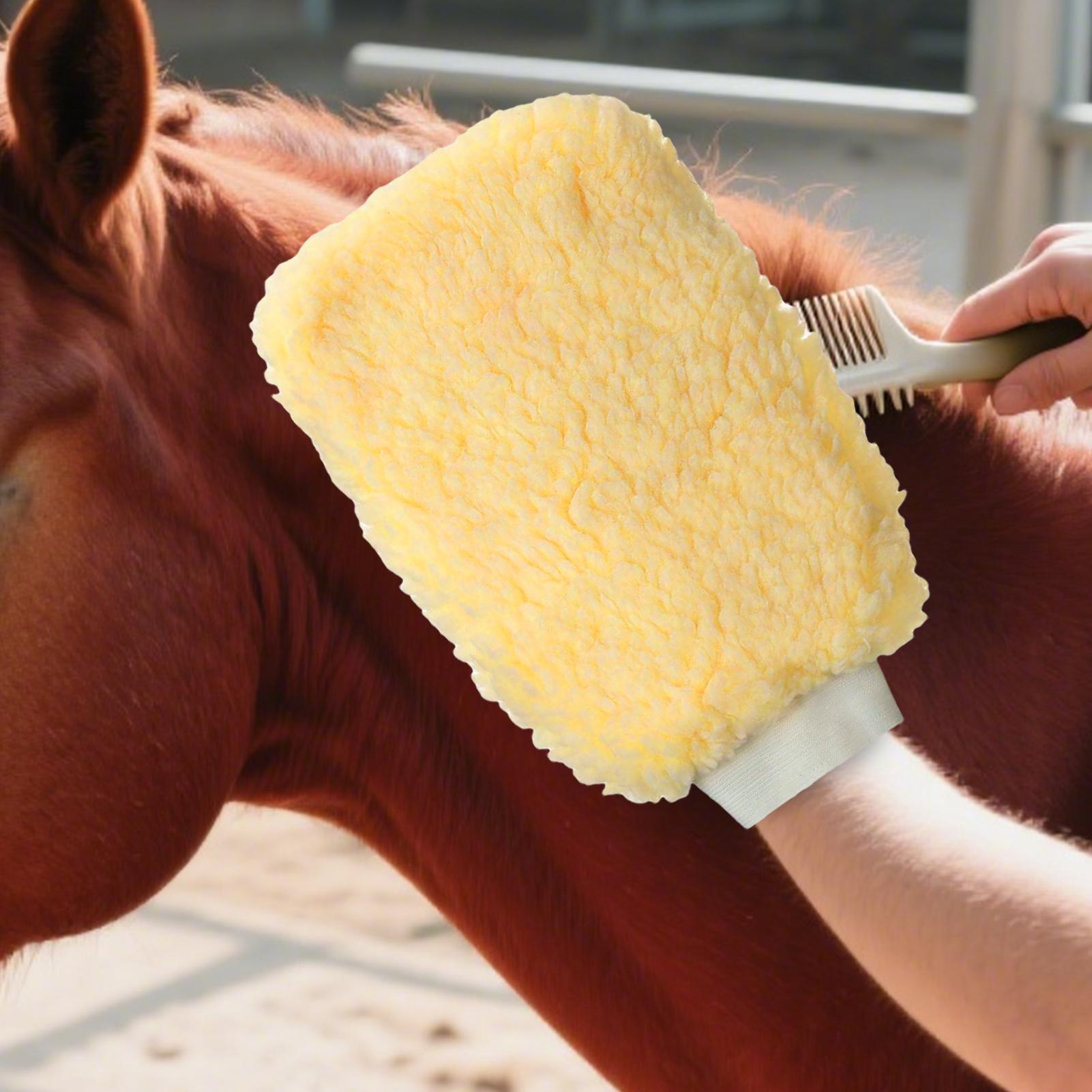 Grooming Kit Horse - Guante aplicador de garrapatas para caballos,