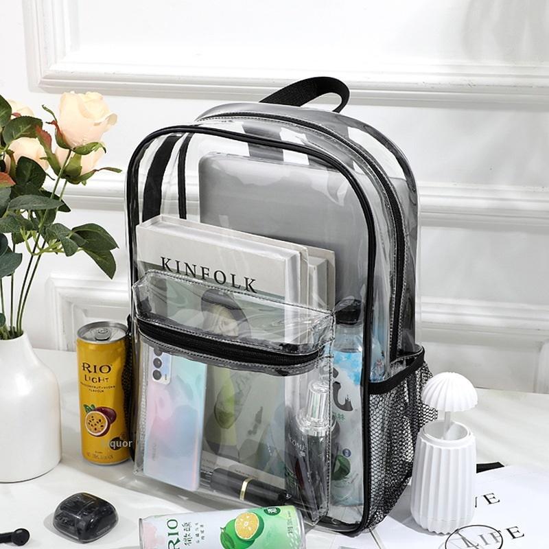 Outdoor Sport Backpack - Mochila transparente de PVC para deportes