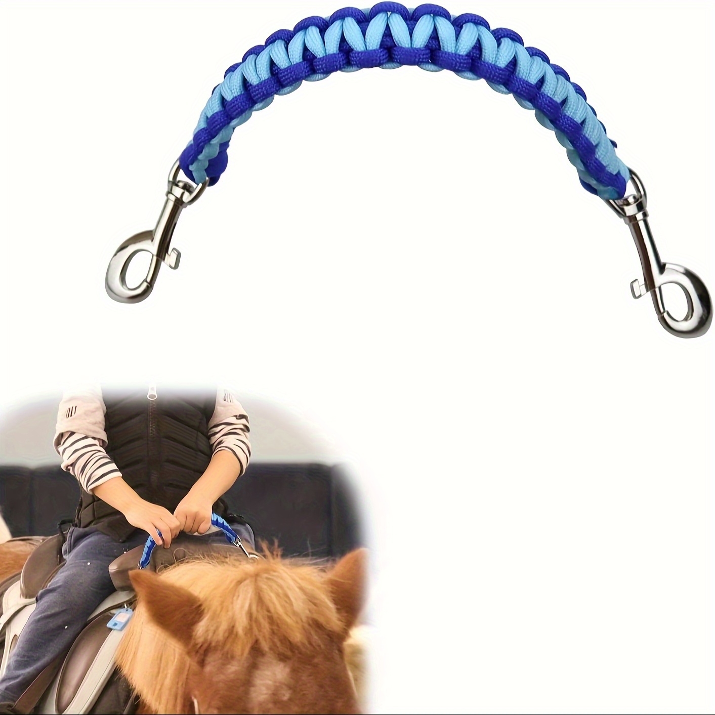 Grooming Kit Horse - Correa de equilibrio de nailon azul