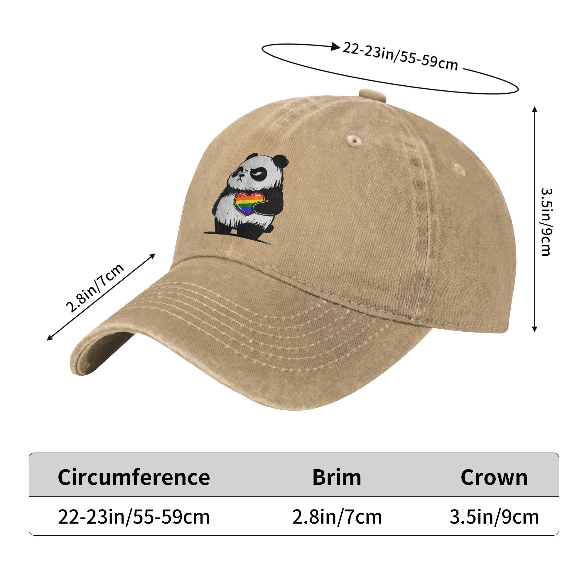 Angry Panda Gorra de béisbol d - Outdoor Sport Hat Classic reseña y precio